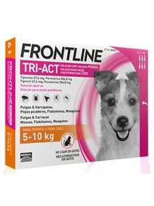 FRONTLINE TRI-ACT 5 - 10 Kg. 6 pipetas